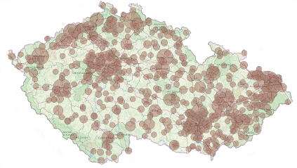 Mapa klientů důchodového poradenství